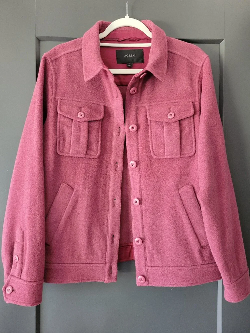 J Crew Women’s  Wool Blend Jacket Button Down Size Medium NWOT!